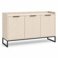 Kredens z drewna dębowego z metalową podstawą 150 cm