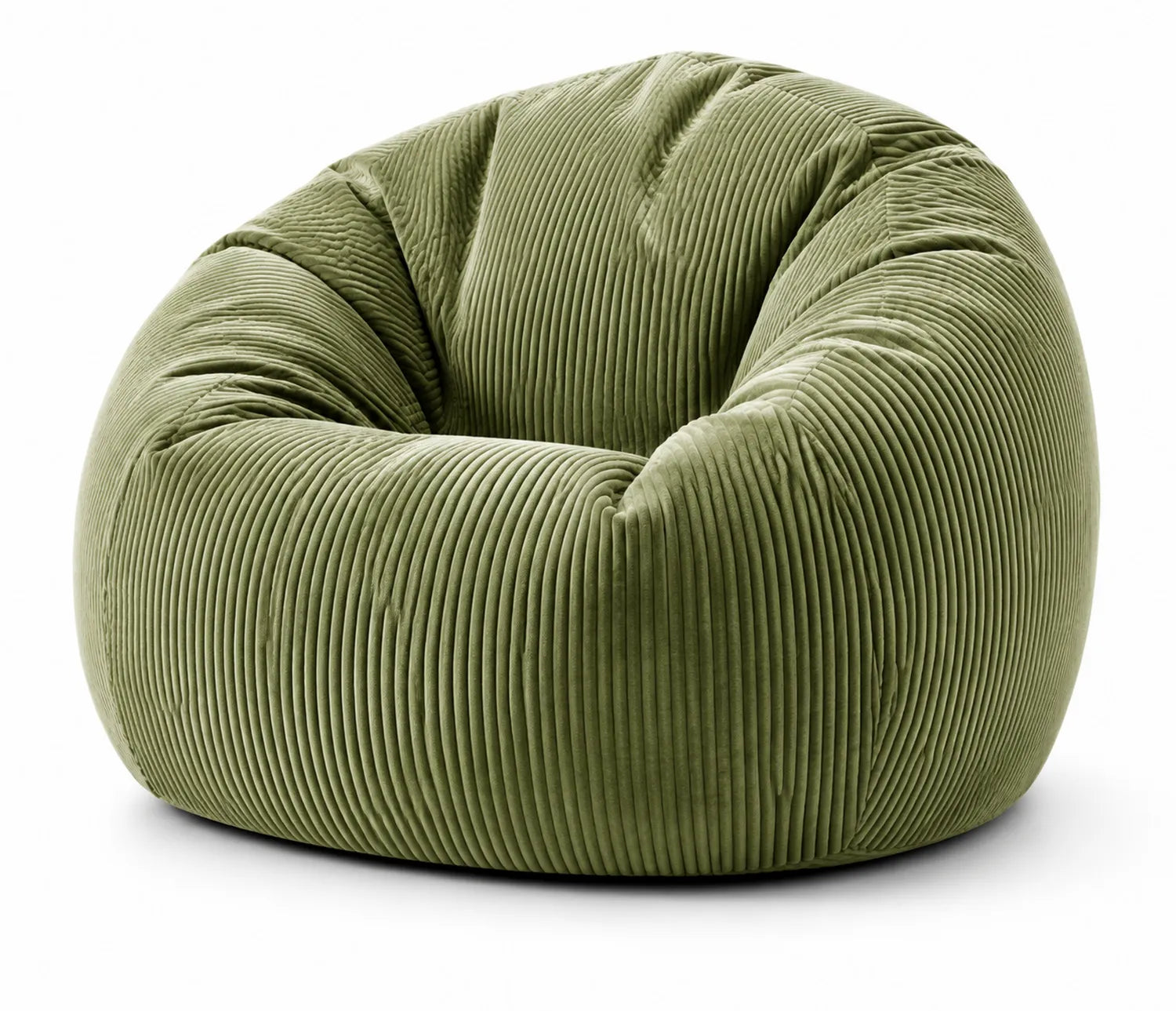 Pufa worek sztruksowy oliwkowy 100 cm