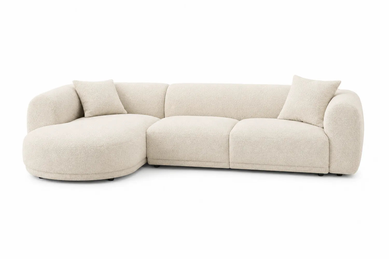 Sofa modułowa z tkaniny beżowej 260x150 cm