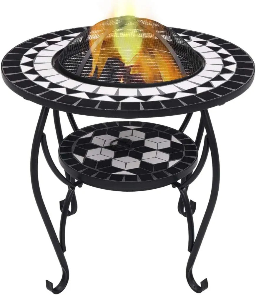 Mokuyary, Grzejnik elektryczny, 68 cm, plener, kemping, czarny