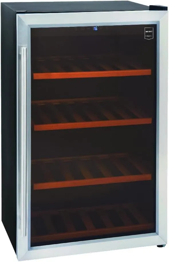 METRO Professional chłodziarka do wina, METRO profesjonalny GWC2040 elektryczna piwnica do wina, 54 x 54, 3 x 83 cm, 40 butelek, stal nierdzewna, czarny, METRO Profesjonalne GWC2040 piwnica do wina, chłodzenie