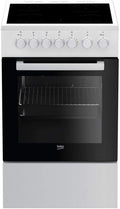 Beko kuchenka z piekarnikiem, Naczynia kuchenne z piekarnikiem FSS57100GW, 60 l, 4 pola grzewcze, białe, naczynia kuchenne ceramiczna 60 l 4 Białe światła - FSS57100GW