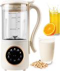 Ayolofei spieniacz do mleka, Maszyna do mleka, maszyna do mleka roślinnego i mleka orzechowego, 1400 ml, drewno