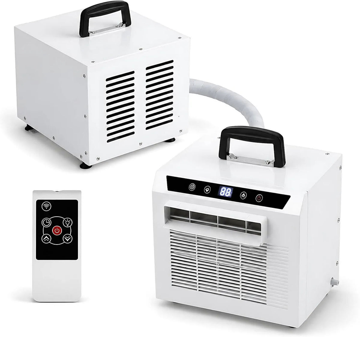 liuyunfeiGL klimatyzator split, Klimatyzator 220 V- 1.5Metre 3000BTU, 220 V, kemping, chłodzi się do 6 m², Mocny kompresor z 3000BTU, Mobile Split Air Confitioner do domu 220 V-1.5Metre