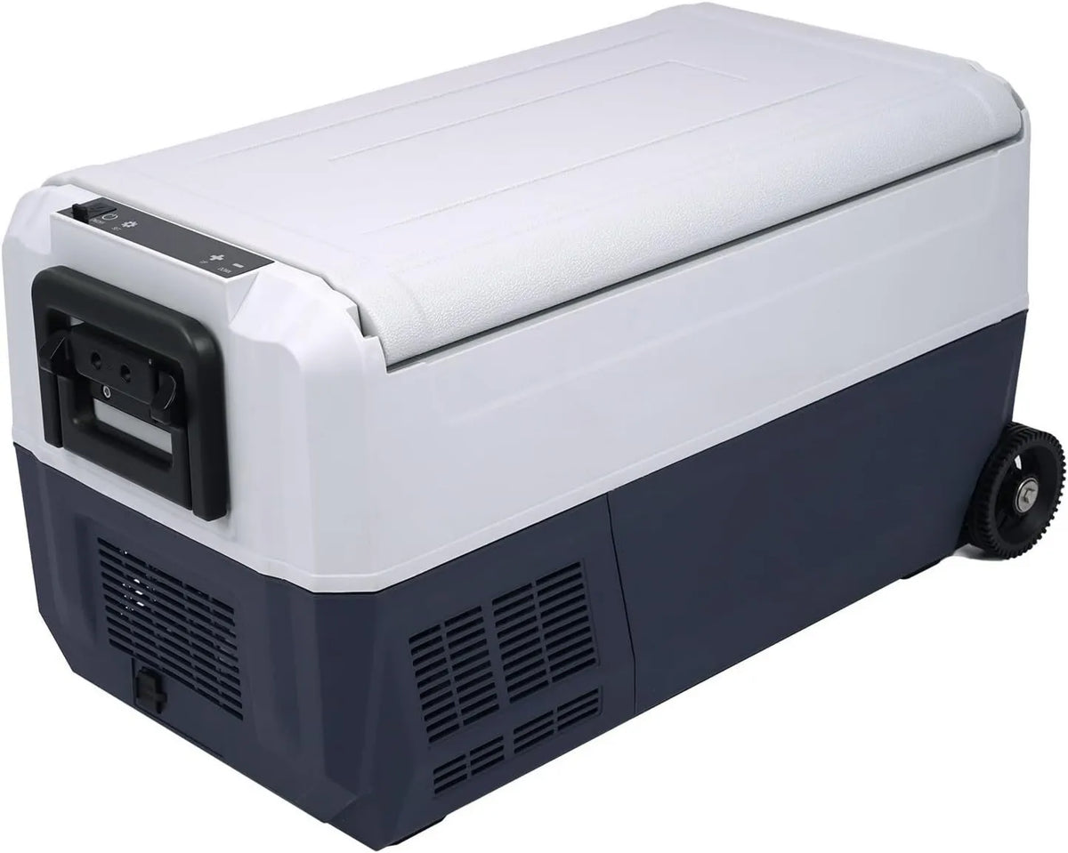 VOLKSTOOL, Model V36, V36 Cool Freeze Box 36 l - Podwójna strefa elektryczna sprężarka chłodnia - Chłodzenie i zamrażanie, samoorganizowanie, z dwoma