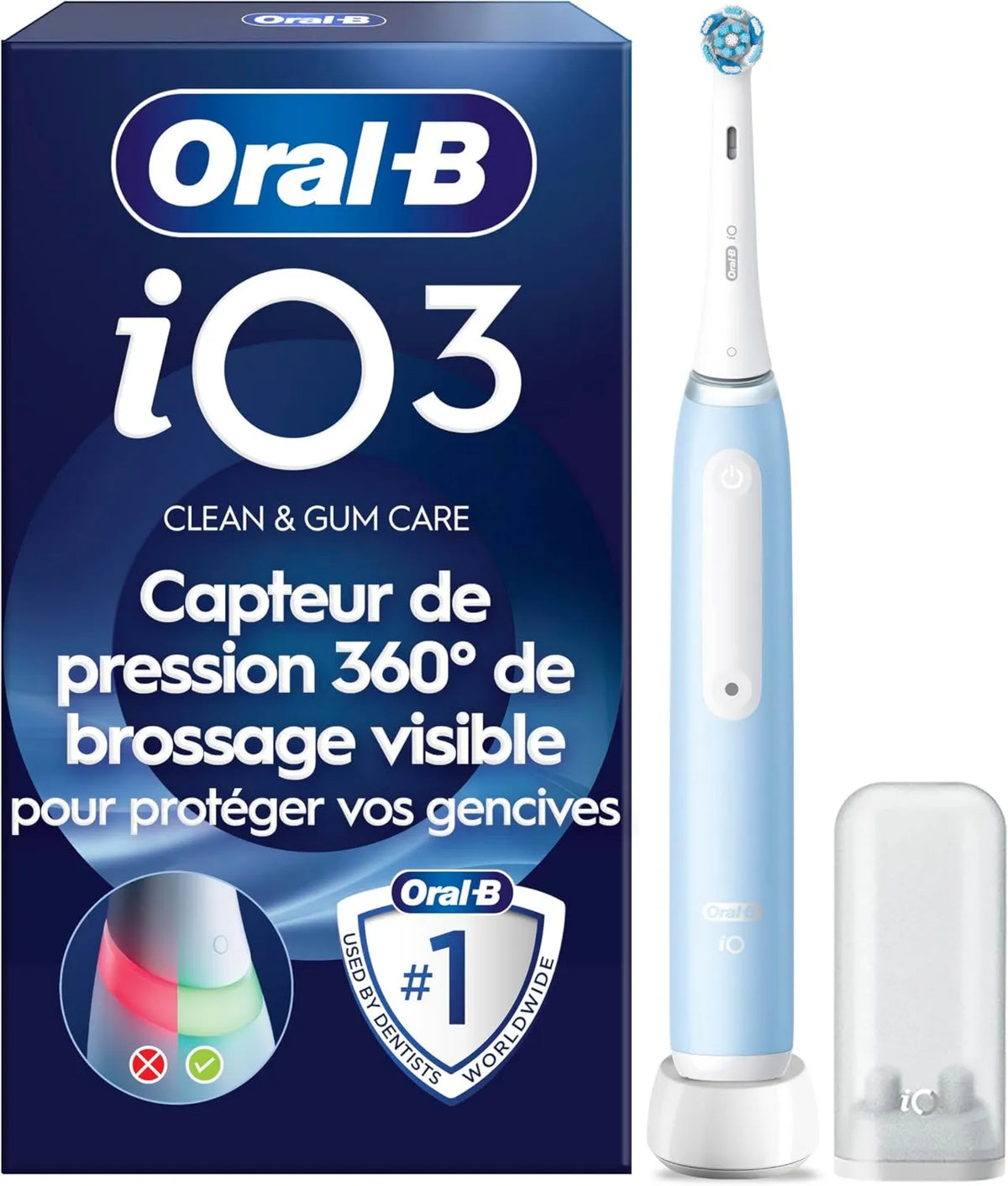Oral-B, Szczoteczka do zębów, wielokrotna szczoteczka do zębów, Oral- B Elektryczna szczoteczka do zębów iO 3 wyposażona w 1 Szczoteczkę do zębów