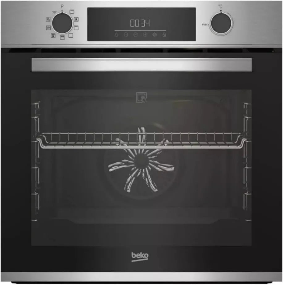 Beko piekarnik do zabudowy, Piec elektryczny BBIE12300XMP, 60 cm, 72 l, stal nierdzewna, Piekarnik zintegrowany wielofunkcyjny 72 l 60 cm A Piroliza nierdzewny - BBIE12300XMP