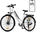 Rower elektryczny, 12,5 Ah, 250 W, e-City z akumulatorem litowo-jonowym 36 V, zasięg do 100 km w trybie hybrydowym, 27,5'