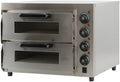 Générique piec do pizzy, Elektryczny, 40 cm, 3000 W, 2 strefy temperaturowe, Ognisty kamień, Temperatura 350°C
