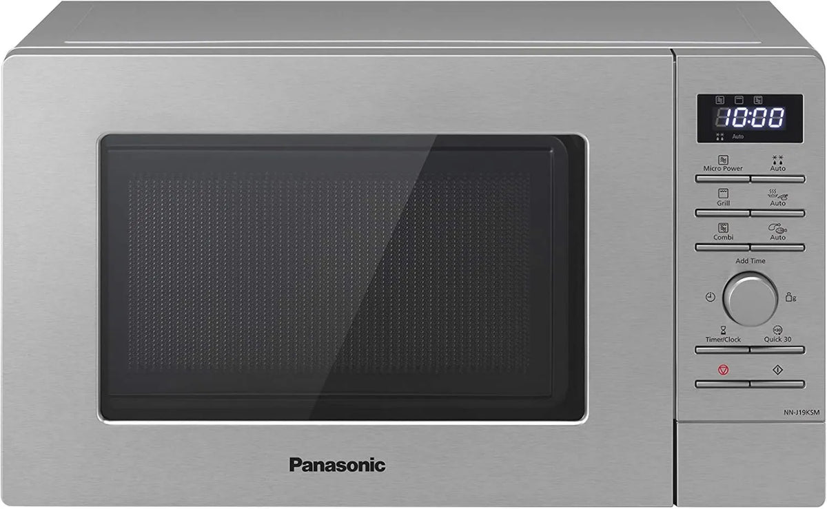 Panasonic kuchenka mikrofalowa, 800 W, praca automatyczna, funkcja grilla, Kuchenka mikrofalowa kombi z grillem, 9 automatycznych programów