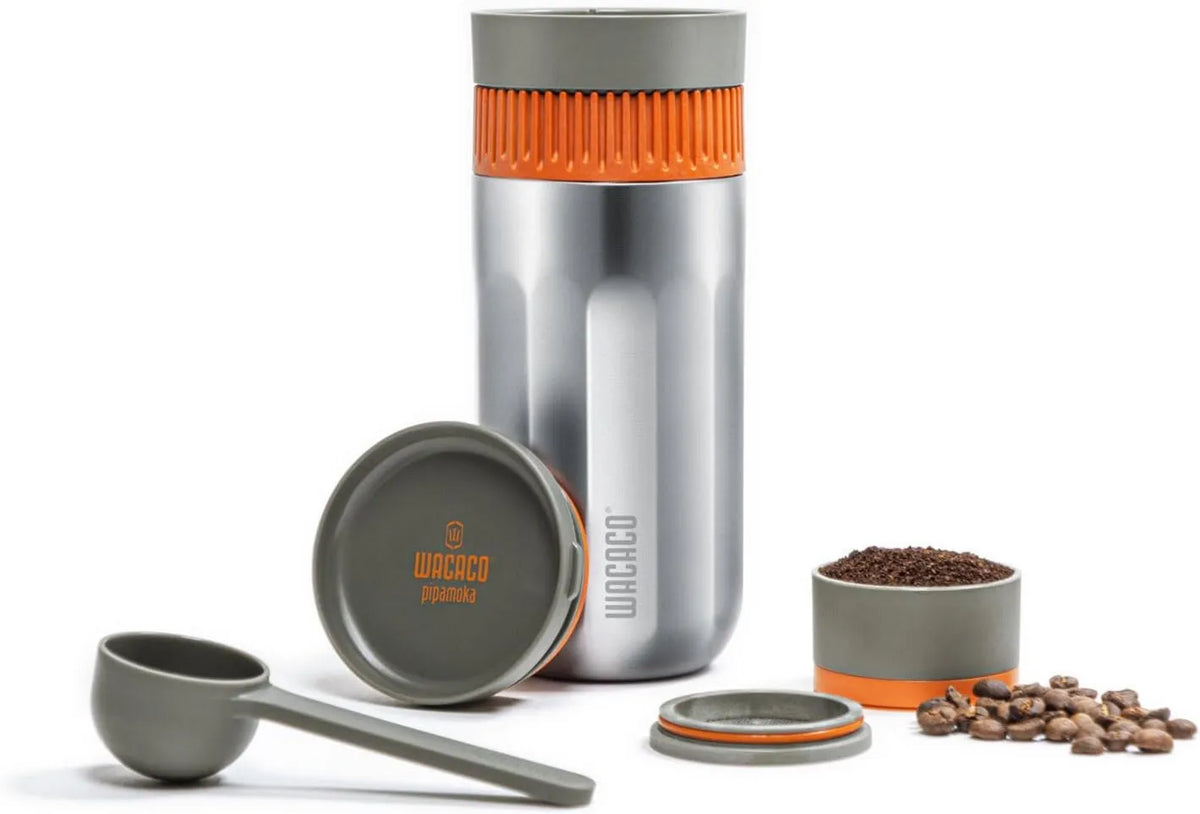 WACACO, Elektryczny ekspres do kawy, przenośny, kemping, Stal nierdzewna Isotermalna Cup, 10 fl oz, Pipamoka Przenośna ekspres do kawy