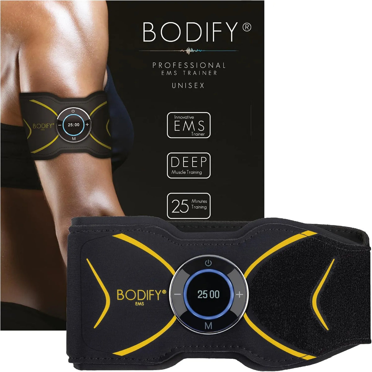 Bodify, 2- in-1 EMS, ® EMS Arm & Leg Trainer Max, Ukierunkowana aktywacja staników i nóg, Aktywacja mięśniowa 2-in-1