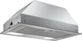 Bosch okap kuchenny, DLN53AA70 Osłona ssąca, 53 cm, 62 dB, oświetlenie LED, do zabudowy, Seria 2, Antracyt