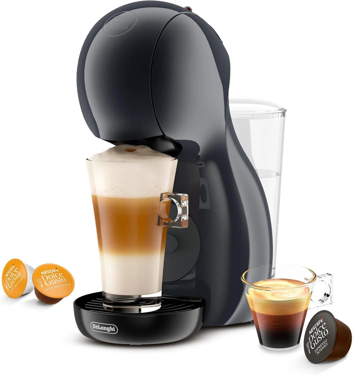 Nescafé Dolce Gusto automatyczny ekspres do kawy, De 'Longhi EDG210.A Kapsuła maszyna, elektryczna ekspres do kawy, 15 bar, czarny, drewno