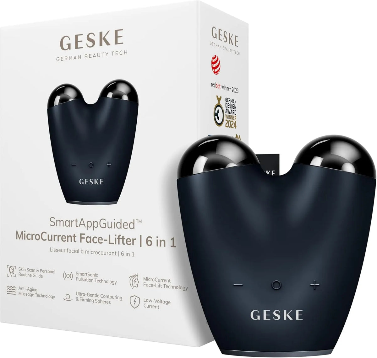 GESKE, Urządzenie, SmartAppGuidedTM Miccurrent Face Lifter