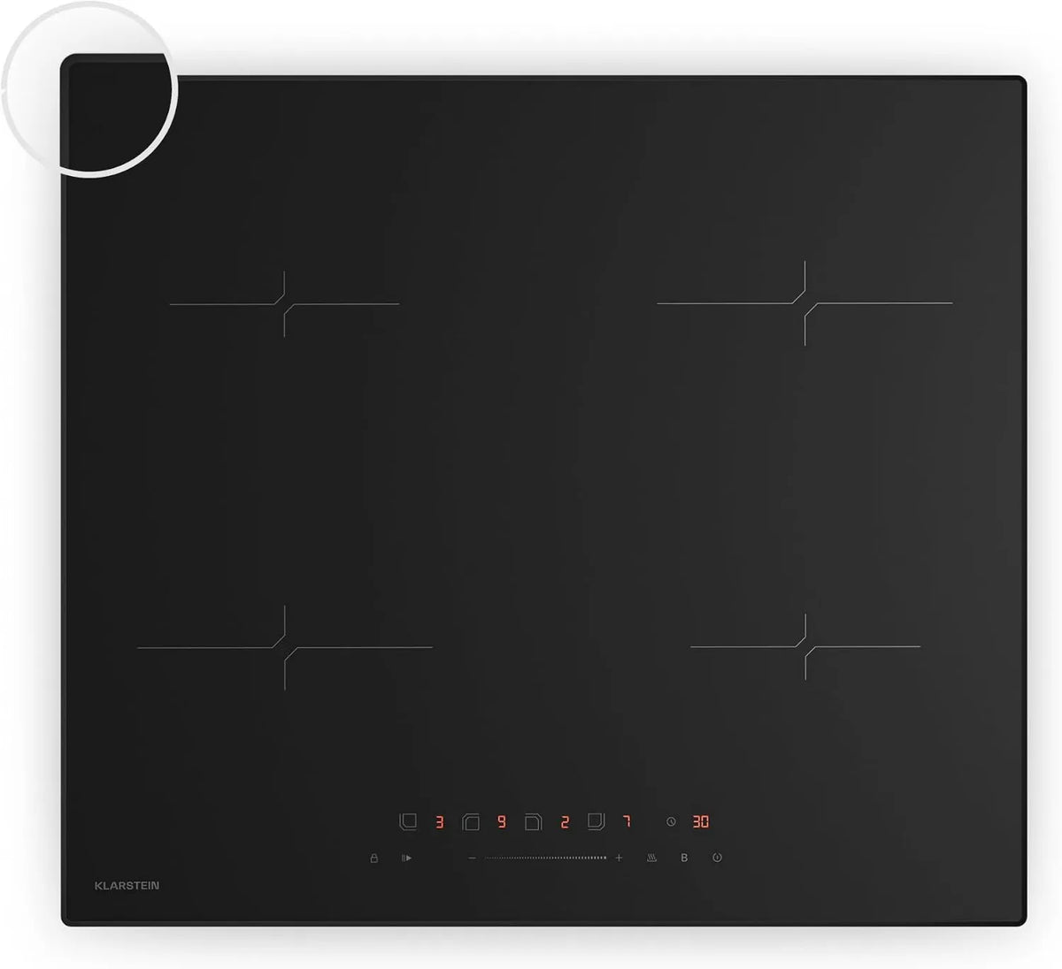 Klarstein płyta indukcyjna, 7000 W, 60 cm, timer, sterowanie dotykowe, Velaire Płyta indukcyjna, 7000 W Boost, dotykowy suwak