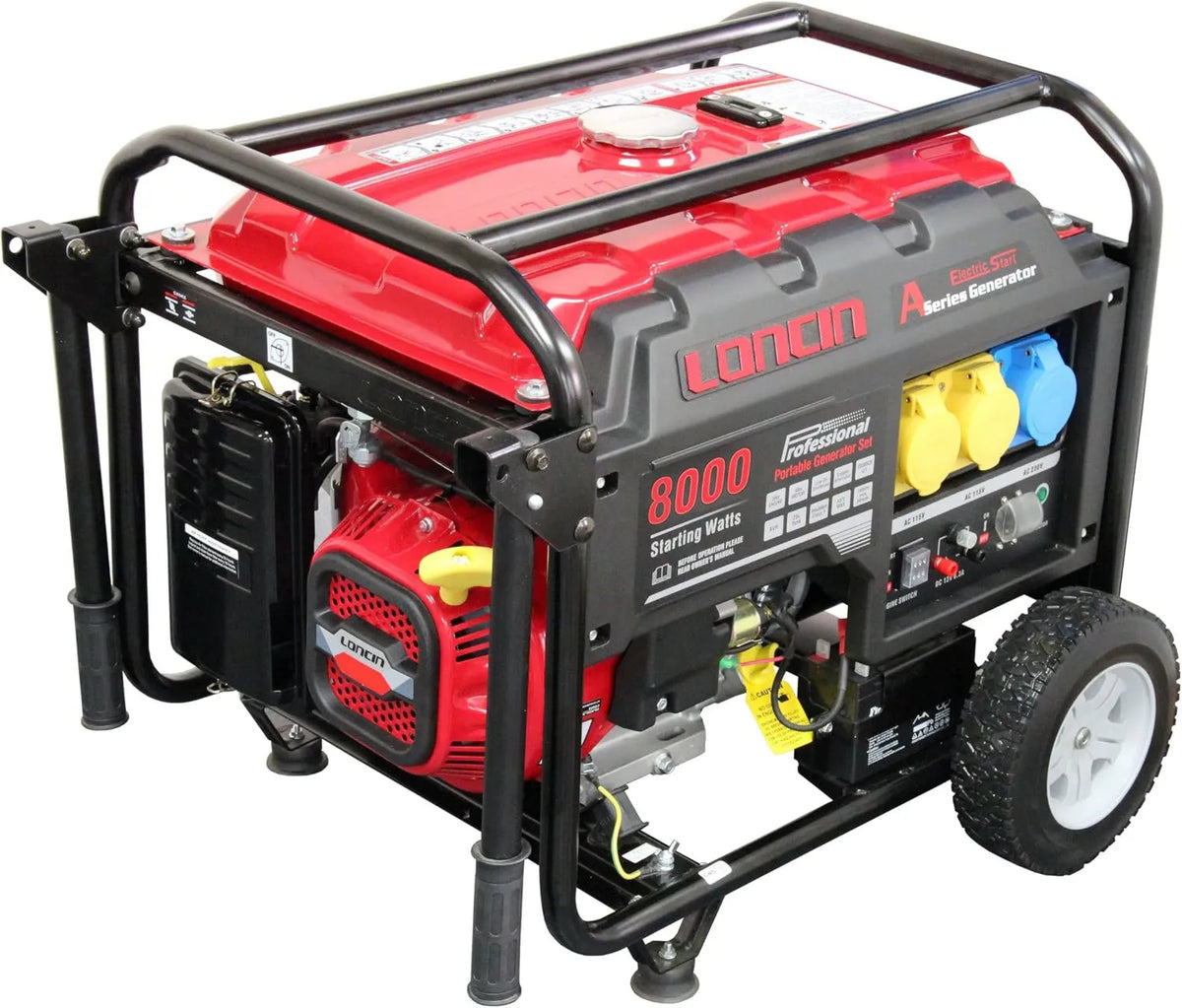 LC8000-AD, 110 V, 240 V, Loncin 6KW generator benzynowy 110 V i 240 V
