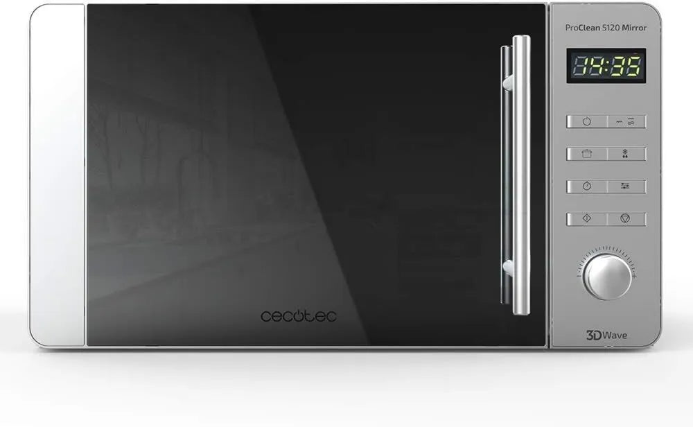 Cecotec, Ready2Clean Microfall, 20 l, 700 W, 800 W, 8 programów, minutnik, grill, mikrofalówka, LED ekran, 60 minut minutnik
