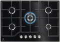 Electrolux płyta grzewcza, Elektroluks czarny Zintegrowany gaz o wymiarach 74 cm, strefa 5 KGG75362K