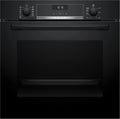 Bosch piekarnik do zabudowy, HBG557EB3 Piekarnik elektryczny, wbudowany, efekt 3D, ekran LCD, czarny, 10 przepisów auto, Sterowanie z wyświetlaczem LCD, Seria 6, HotAir 3D, Czyszczenie