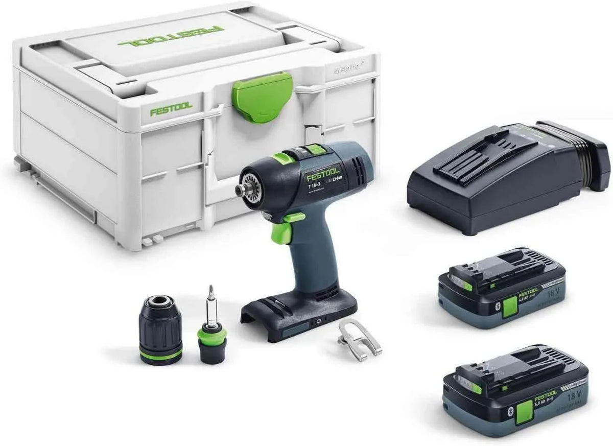 Festool T 18, Taladro atornillador a batería +3 HPC 4,0 I-Plus