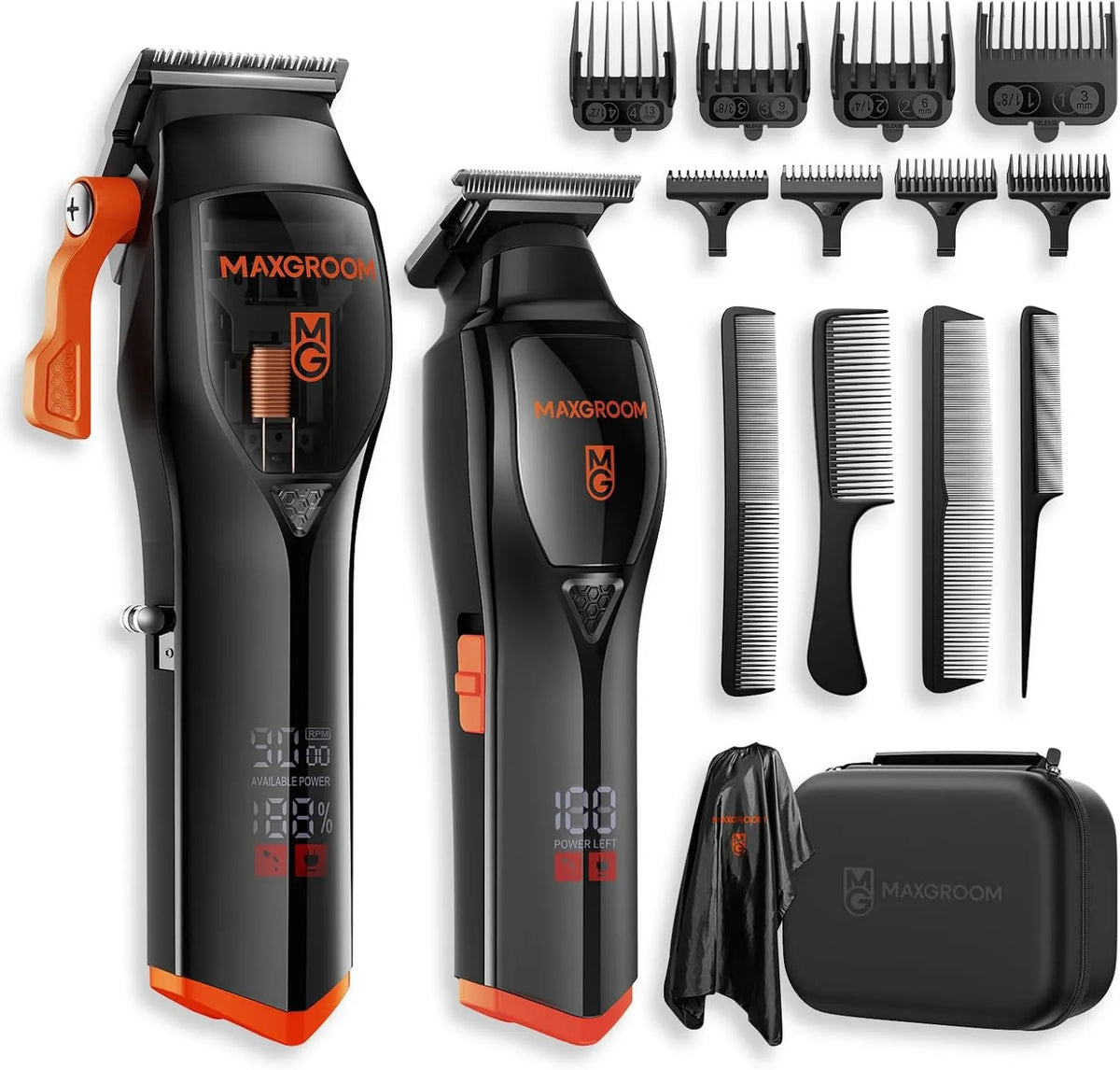 MAXGROOM maszynka do strzyżenia, 9000 obr./min 2000 mAh Shaft, 63 dB, bezprzewodowy