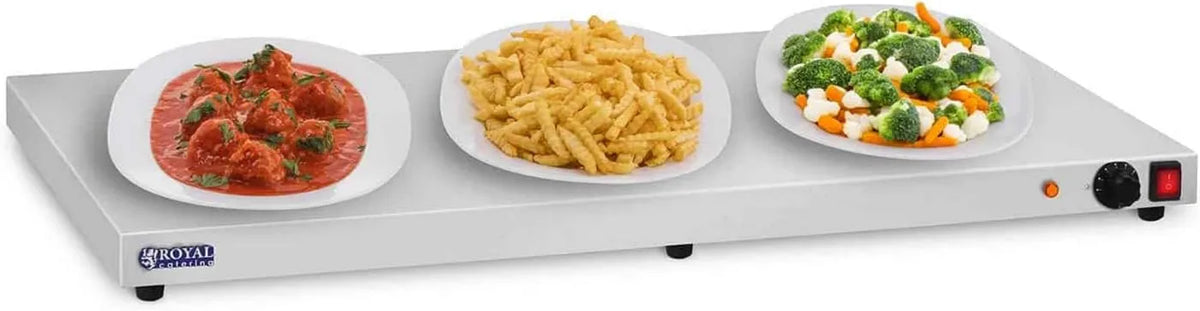 RCHP-600E, 600 W, 100 cm, stal nierdzewna, Royal Catering płyta grzewcza podgrzewacz potraw