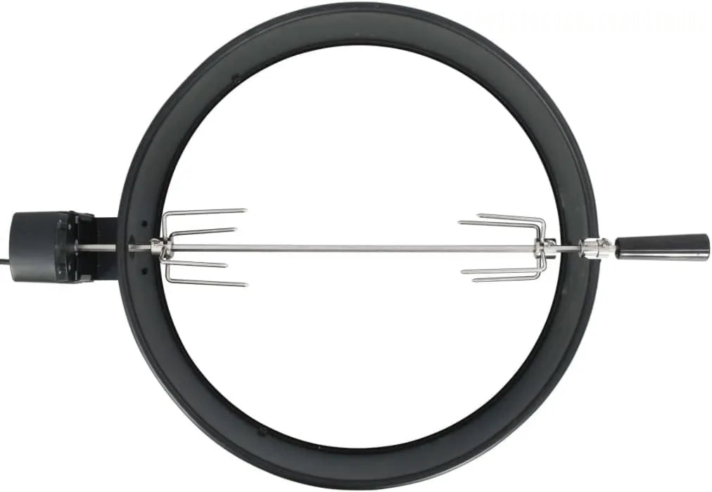 Teenpull, grill, silnik, 57 cm, stal nierdzewna, czarne, drewno, grill 57 cm czarna emaliowana stal ze szpikulcem